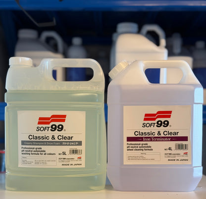 Iron Decon Combo — Soft99 Iron Terminator 4L + pH-Neutral Snow Foam 5L