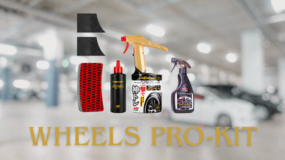 Wheel & Tire PRO Kit - Cleaner & Wax & Applicators Wheels
