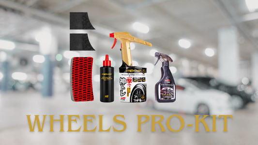Wheel & Tire PRO Kit - Cleaner & Wax & Applicators Wheels
