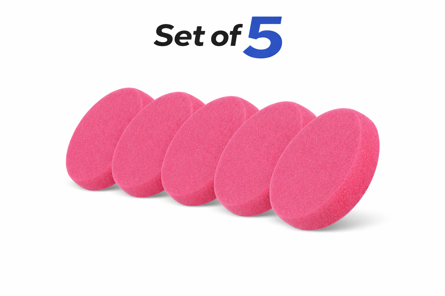 Red Soft Pad Polishing 165 X 25 mm  Red Finish Set of 5