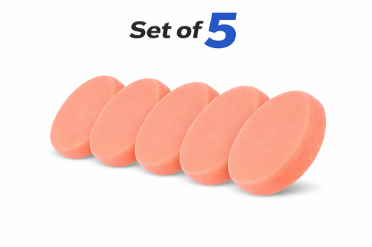 Orange Medium Polishing Cutting Pad 165 X 25 mm Set Of 5