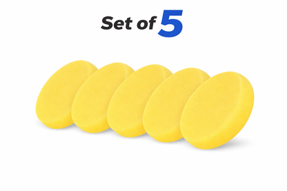 Yellow Medium Soft Polishing Pad 165 X 25 mm Medium Soft Set Of 5