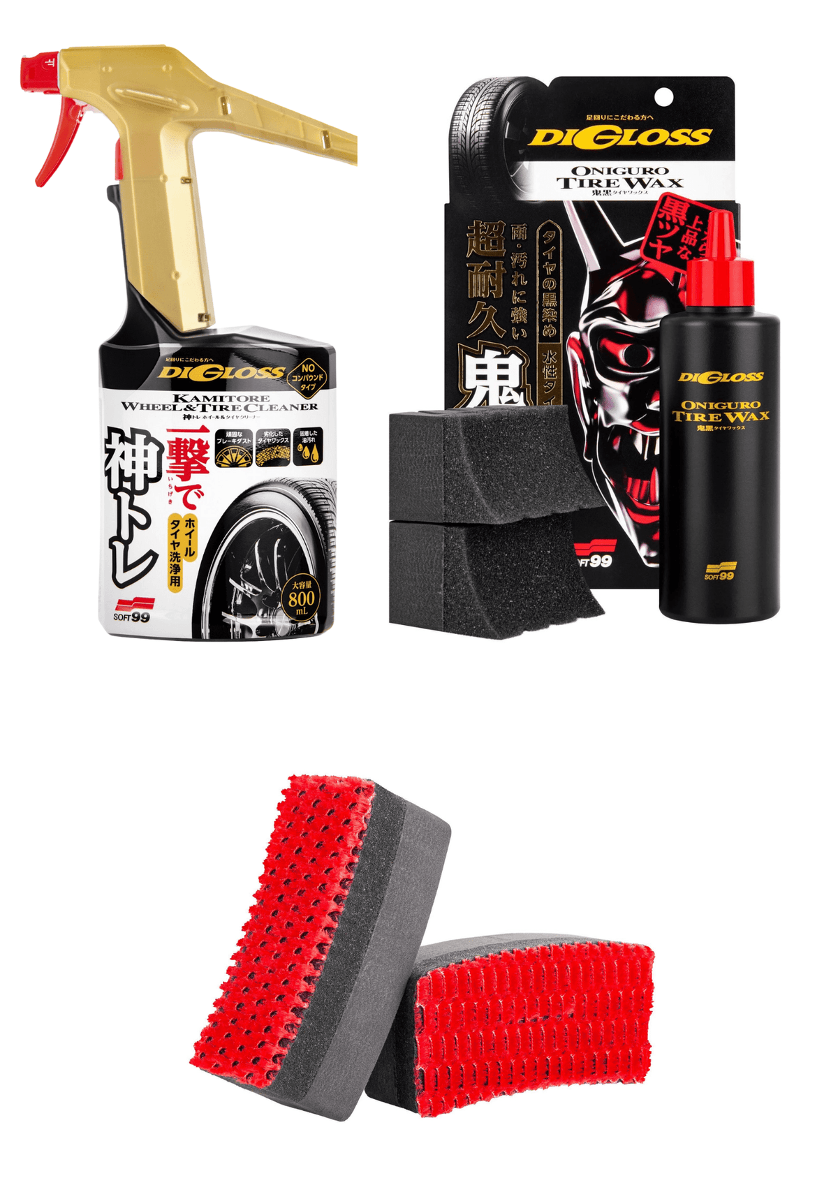 Wheel & Tire Kit - Cleaner & Wax & Applicators Wheels – Oakey Ltd ...